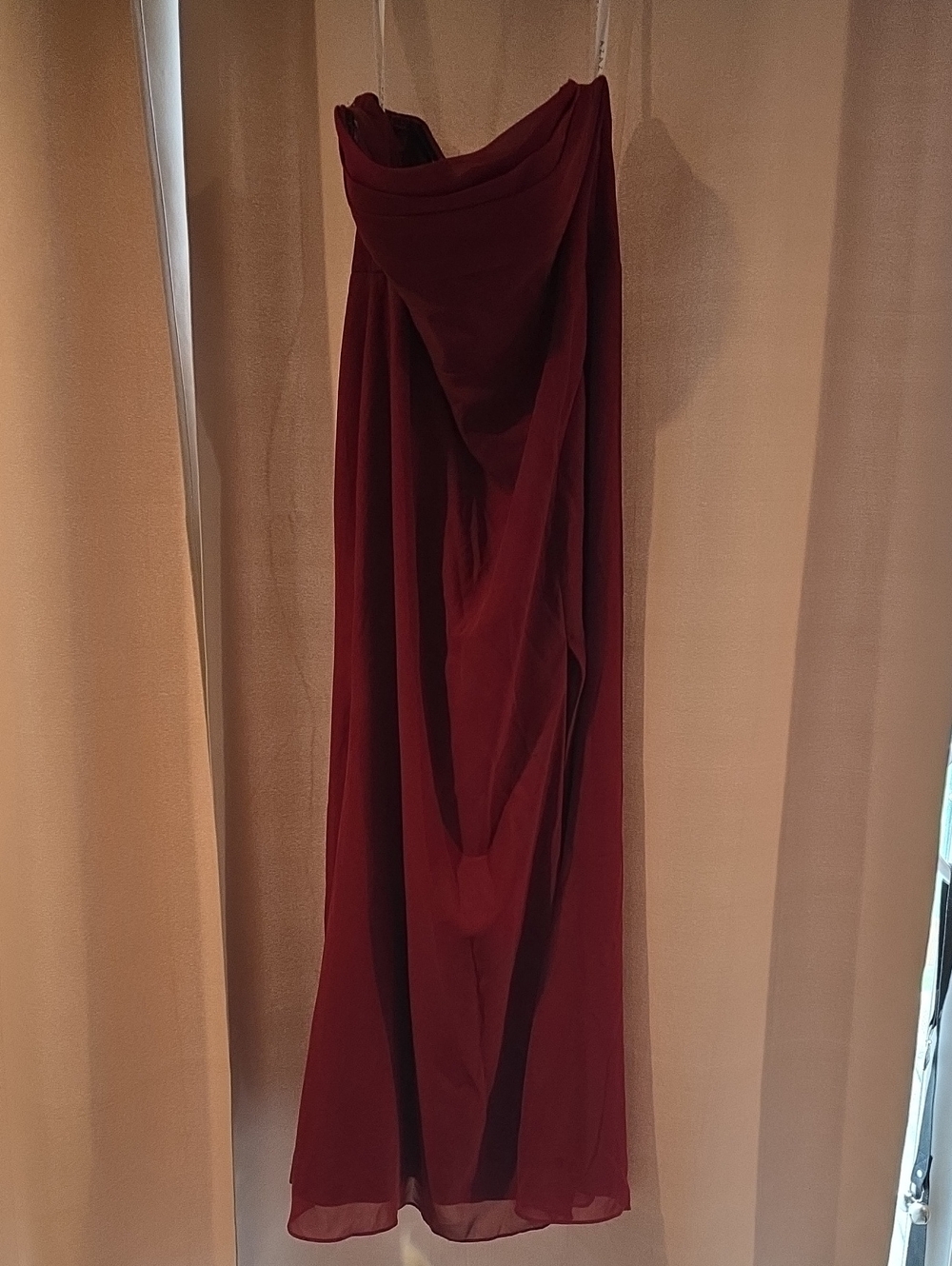 Elegant Pomegranate Azazie Dress